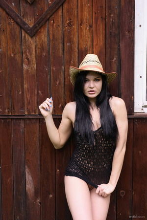 Oxana C with a Cowboy Hat