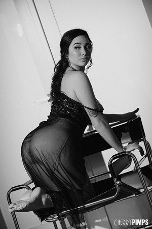 Karlee Grey Is Sultry In Black In White While She Masturbates