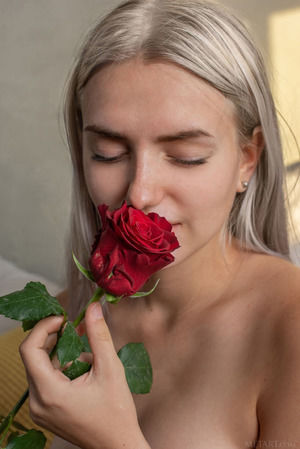 Seductive Susann in sexy black and red lingerie