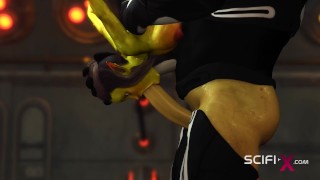 Crazy Anal Alien Sex With A Huge Cock In The Spacecraft