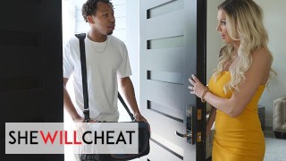 SHE WILL CHEAT – Kenzie Taylor Takes A Huge Dick Like A Pro And Takes His Hot Cum On Her Tits
