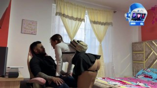 I'm Alone With My Sister's Busty Friend. We Fuck Without A Condom, And I Cum Inside Her.