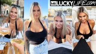 Tall Blonde Babe Cameron Cohen Shows Her Skills