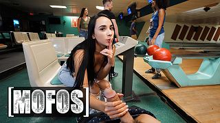 MOFOS – Gaby Ortega Takes A Big Dick In The Bowling Alley While Her Friends Keep Playing